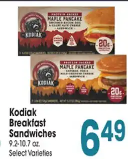 Jewel-Osco Kodiak Breakfast Sandwiches offer