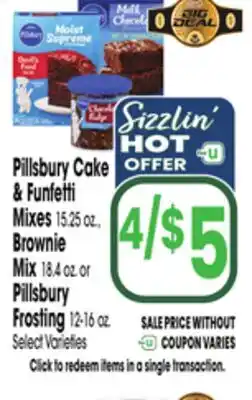 Jewel-Osco Pillsbury Cake & Funfetti Mixes 15 oz. Brownie Mix 18.4 oz. Pillsbury Frosting 12-16 oz offer