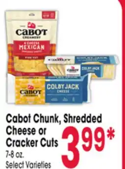 Jewel-Osco Cabot Chunk, Shredded Cheese or Cracker Cuts offer