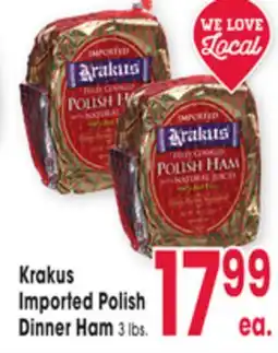 Jewel-Osco Krakus Imported Polish Dinner Ham offer