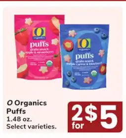 Jewel-Osco O Organics Puffs offer
