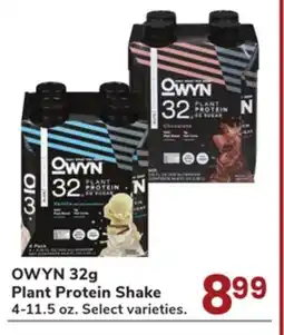 Jewel-Osco OWYN 32g Plant Protein Shake offer