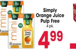 Jewel-Osco Simply Orange Juice offer