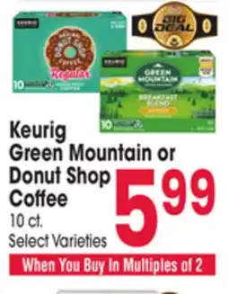 Jewel-Osco Keurig Green Mountain or Donut Shop Coffee offer