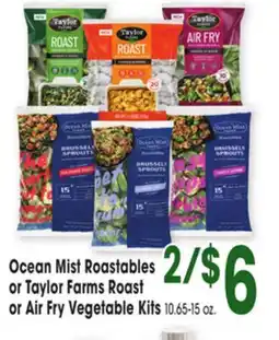 Jewel-Osco Ocean Mist Roastables or Taylor Farms Roast or Air Fry Vegetable Kits offer