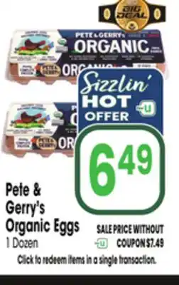 Jewel-Osco Pete & Gerry's Organic Eggs offer