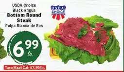 Rio Valley Market USDA Choice Black Angus Bottom Round Steak offer