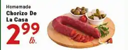 Rio Valley Market Homemade Chorizo De La Casa offer