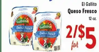 Rio Valley Market El Gallito Queso Fresco offer