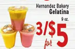 Rio Valley Market Hernandez Bakery Gelatina offer