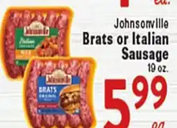 Rio Valley Market Johnsonville Brats or Italian Sausage offer
