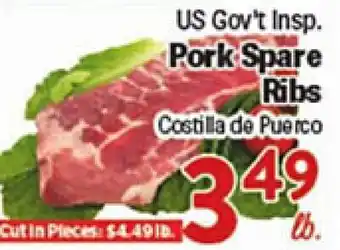Rio Valley Market US Gov't Insp. Pork Spare Ribs offer