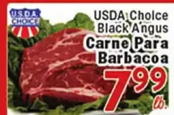 Rio Valley Market USDA Choice Black Angus Carne Para Barbacoa offer