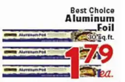 Rio Valley Market Best Choice Aluminum Foil offer