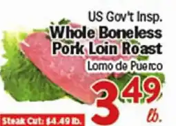 Rio Valley Market US Gov't Insp. Whole Boneless Pork Loin Roast offer