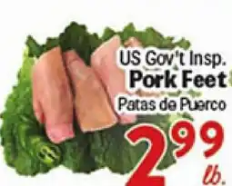 Rio Valley Market US Gov't Insp. Pork Feet offer