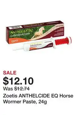 Tractor Supply Company Zoetis ANTHELCIDE EQ Horse Wormer Paste offer