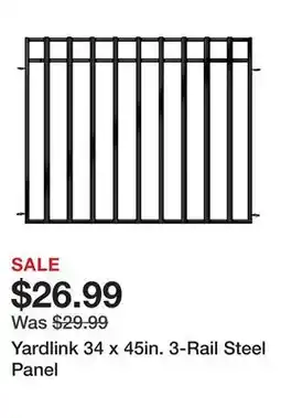 Tractor Supply Company Yardlink 34 x 45in. 3-Rail Steel Panel offer