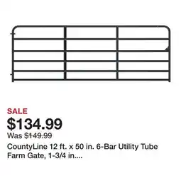 Tractor Supply Company CountyLine 12 ft. x 50 in. 6-Bar Utility Tube Farm Gate, 1-3/4 in. Tube, Blue offer