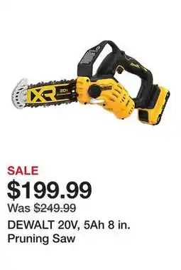 Tractor Supply Company DEWALT 20V, 5Ah 8 in. Pruning Saw offer