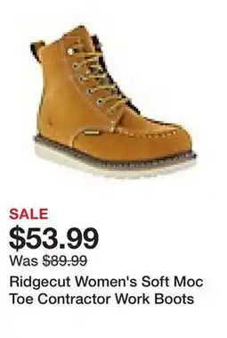 Tractor Supply Company Ridgecut Women's Soft Moc Toe Contractor Work Boots offer