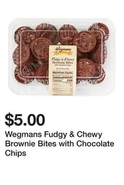 Wegmans Wegmans Fudgy & Chewy Brownie Bites with Chocolate Chips offer
