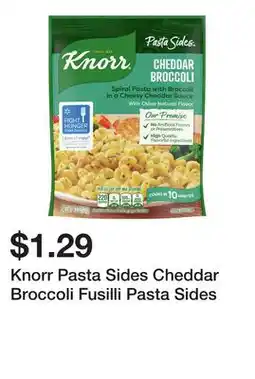 Wegmans Knorr Pasta Sides Cheddar Broccoli Fusilli Pasta Sides offer