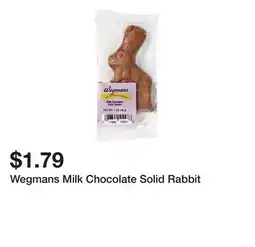 Wegmans Wegmans Milk Chocolate Solid Rabbit offer