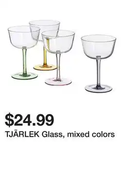 Ikea TJÄRLEK Glass, mixed colors offer
