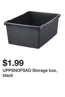 Ikea UPPSNOFSAD Storage box, black offer