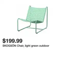 Ikea SKOGSÖN Chair, light green outdoor offer