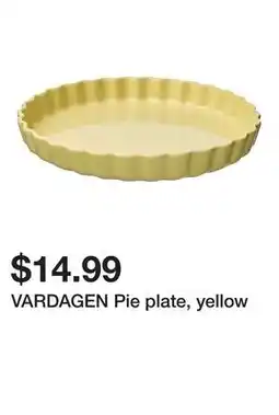 Ikea VARDAGEN Pie plate, yellow offer