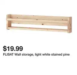 Ikea FLISAT Wall storage, light white stained pine offer