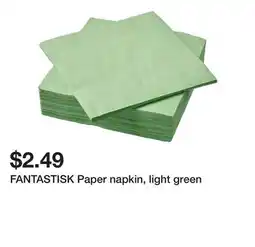 Ikea FANTASTISK Paper napkin, light green offer