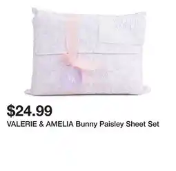 Marshalls VALERIE & AMELIA Bunny Paisley Sheet Set offer