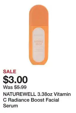 Marshalls NATUREWELL 3.38oz Vitamin C Radiance Boost Facial Serum offer