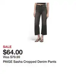Marshalls PAIGE Sasha Cropped Denim Pants offer