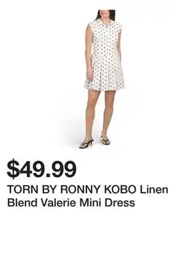 Marshalls TORN BY RONNY KOBO Linen Blend Valerie Mini Dress offer
