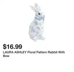 Marshalls LAURA ASHLEY Floral Pattern Rabbit With Bow offer