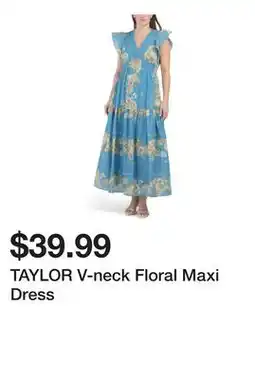 Marshalls TAYLOR V-neck Floral Maxi Dress offer