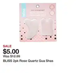 Marshalls BLISS 2pk Rose Quartz Gua Shas offer