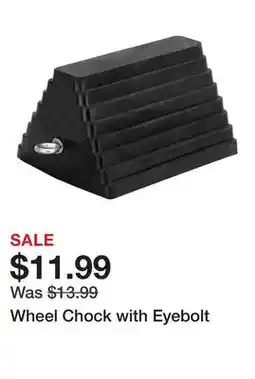Harbor Freight Tools Wheel Chock with Eyebolt offer