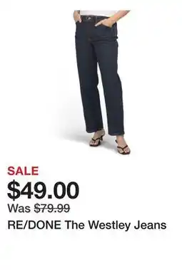 Marshalls RE/DONE The Westley Jeans offer