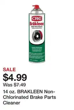 Harbor Freight Tools 14 oz. BRAKLEEN Non-Chlorinated Brake Parts Cleaner offer