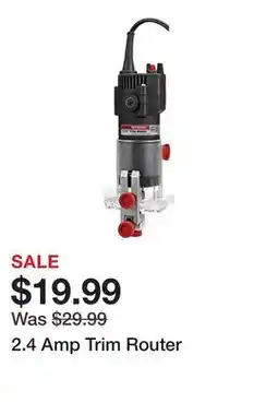 Harbor Freight Tools 2.4 Amp Trim Router offer