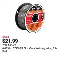 Harbor Freight Tools 0.035 in. E71T-GS Flux Core Welding Wire, 2 lb. Roll offer