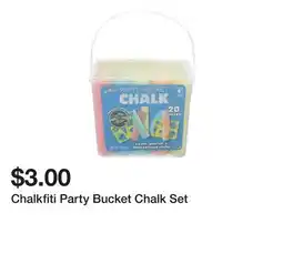 Five Below Chalkfiti Party Bucket Chalk Set offer