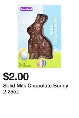 Five Below Solid Milk Chocolate Bunny 2.25oz offer