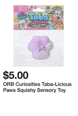Five Below ORB Curiosities Taba-Licious Paws Squishy Sensory Toy offer