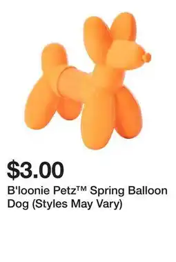 Five Below B'loonie Petz Spring Balloon Dog (Styles May Vary) offer